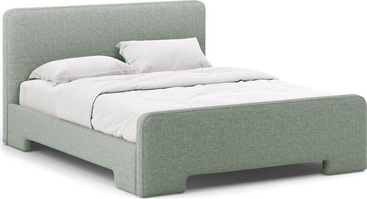 Čalouněná dvoulůžková postel s roštem 140x200 cm v mentolové barvě Eda – Micadoni Micadoni