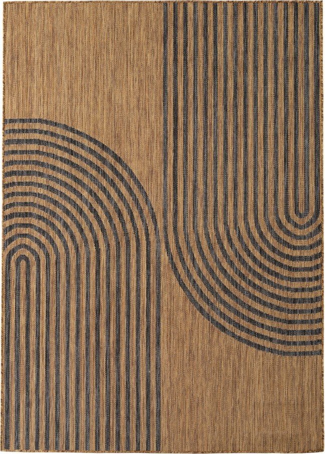 Černý/hnědý vnitřní a venkovní koberec 120x170 cm Mira 1453 – Ayyildiz Carpets Ayyildiz Carpets