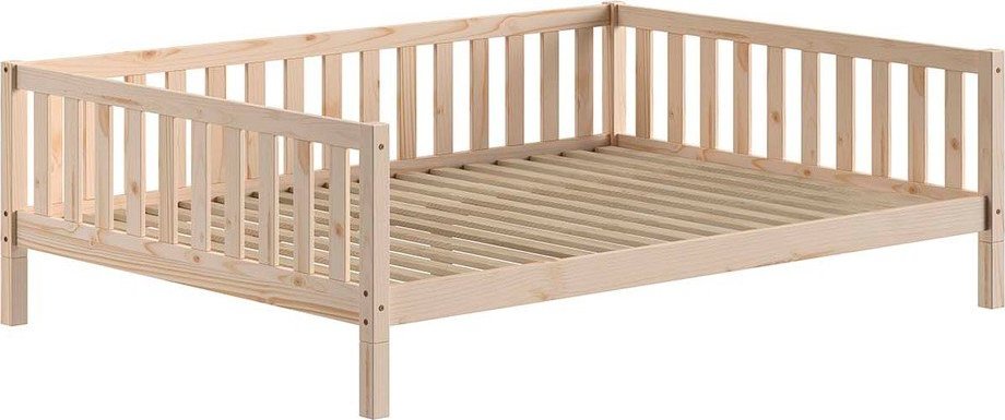 Dětská postel z borovicového dřeva s roštem 140x200 cm v přírodní barvě Dallas – Vipack Vipack