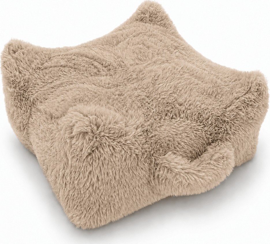 Dětský sedací vak ve světle přírodní barvě Mammoth – Meowbaby MeowBaby