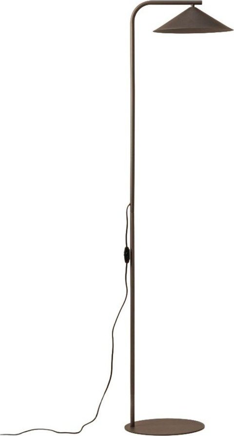 Hnědá kovová stojací lampa (výška 160 cm) Nocte – Micadoni Micadoni