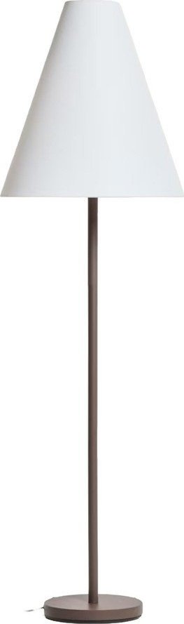 Hnědá stojací lampa s textilním stínidlem (výška 153 cm) Navat – Kave Home Kave Home
