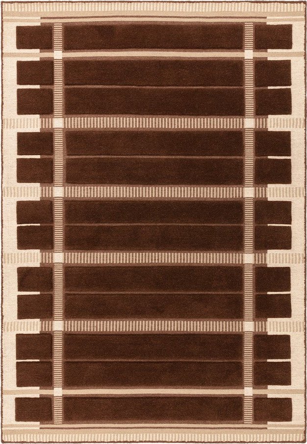 Hnědý/béžový ručně tkaný vlněný koberec 200x290 cm – Asiatic Carpets Asiatic Carpets