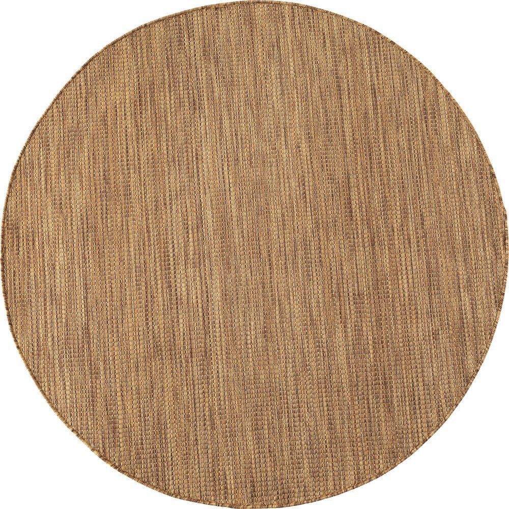 Hnědý kulatý vnitřní a venkovní koberec ø 120 cm Mira 1450 – Ayyildiz Carpets Ayyildiz Carpets