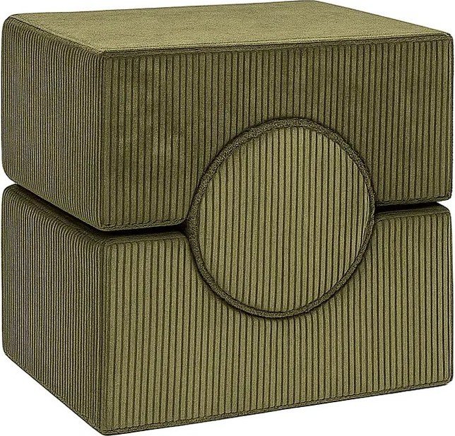 Khaki manšestrové pěnové hřiště 3 ks výška 30 cm 83x45 cm – Meowbaby MeowBaby