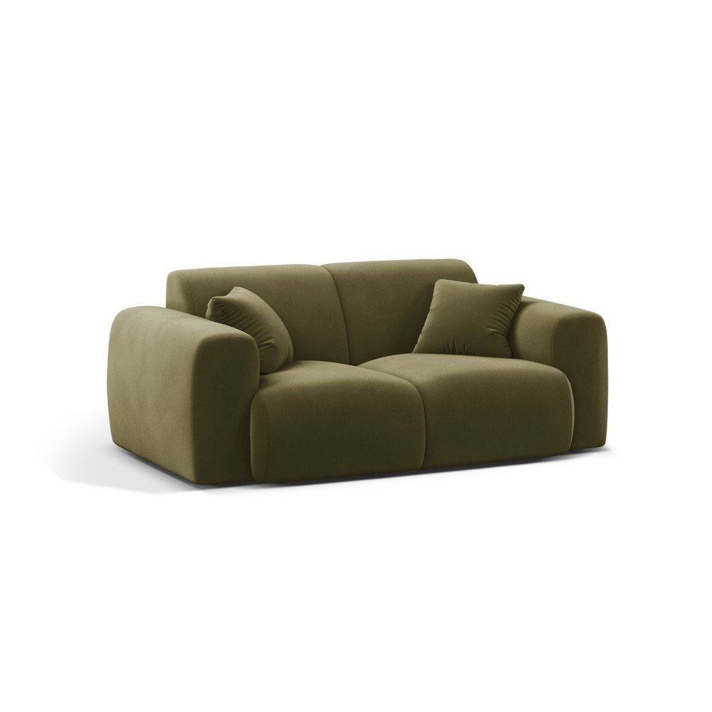 Khaki sametová pohovka 170 cm Molino – Micadoni Micadoni