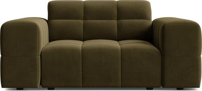 Khaki sametové křeslo Chicago – Cosmopolitan Design Cosmopolitan design