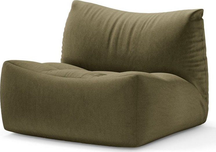 Khaki sametový polštář na sezení Tove – Micadoni Micadoni