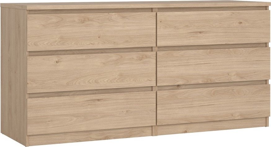 Komoda v dekoru dubu v přírodní barvě 154x76x50 cm Naia – Tvilum Tvilum