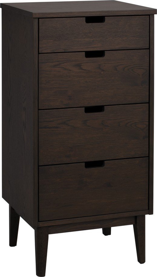 Komoda z dubového dřeva v tmavě přírodní barvě 45x92x38 cm Garrison – Rowico Rowico