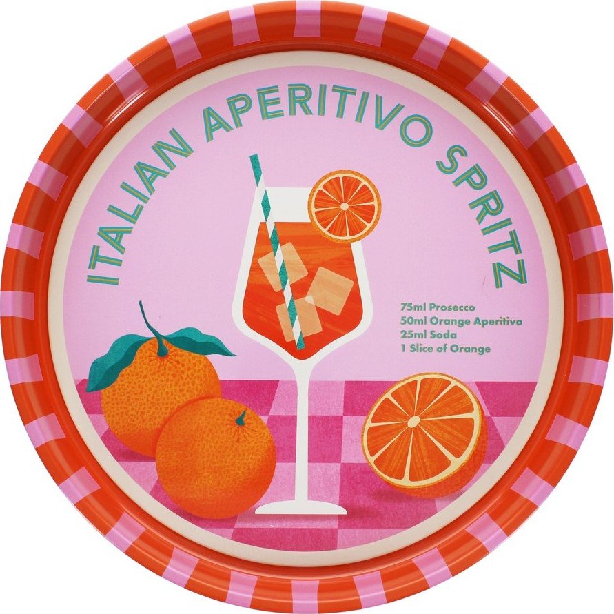 Kovový tác ø 33 cm Aperitivo Spritz – Rex London Rex London
