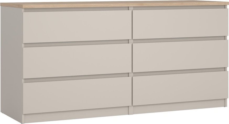 Krémová komoda 154x76x50 cm Naia – Tvilum Tvilum