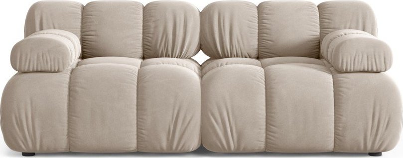 Krémová sametová modulární pohovka 188 cm Bellis – Micadoni Micadoni