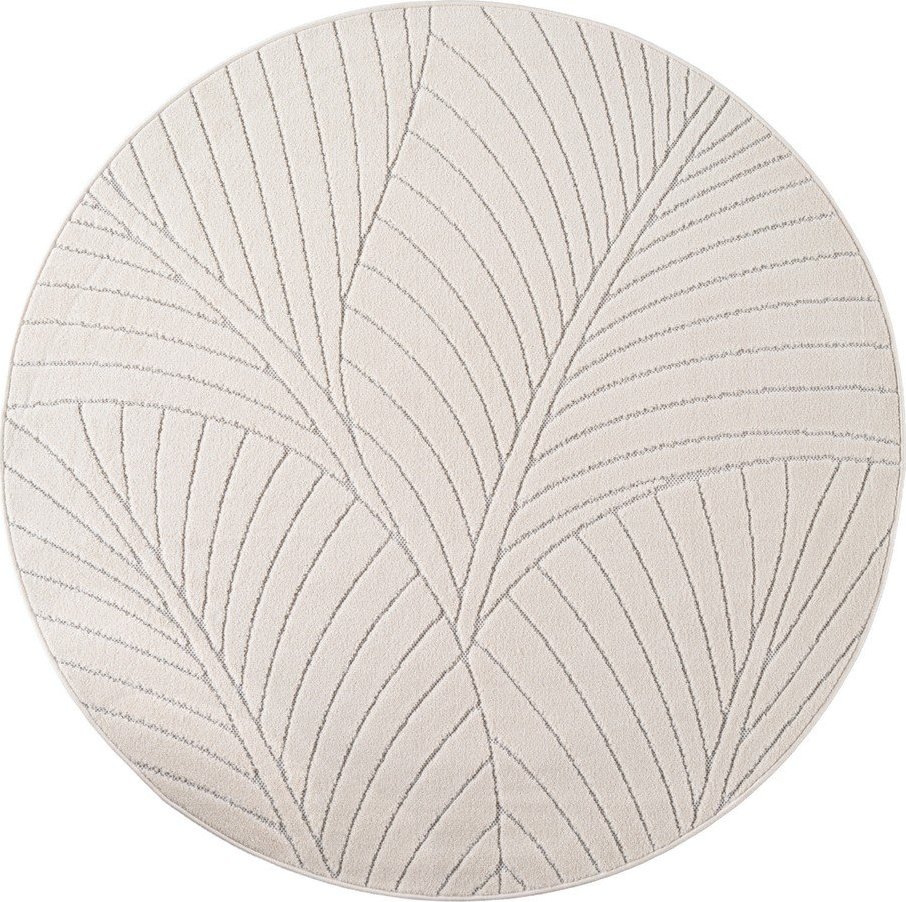 Krémový kulatý vnitřní a venkovní koberec ø 80 cm Nova 1203 – Ayyildiz Carpets Ayyildiz Carpets