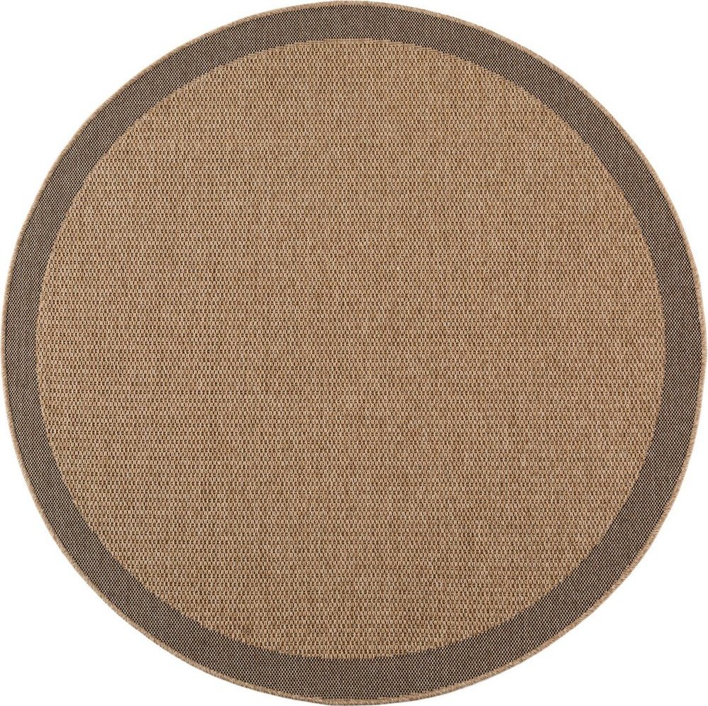 Hnědý kulatý vnitřní a venkovní koberec ø 160 cm Timber 1402 – Ayyildiz Carpets Ayyildiz Carpets