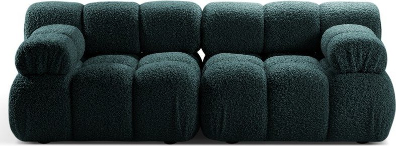 Modulární pohovka z textilie bouclé v petrolejové barvě 188 cm Bellis – Micadoni Micadoni