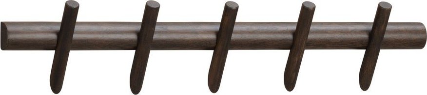Nástěnný věšák z dubového dřeva v tmavě přírodní barvě 65 cm Hillmond – Rowico Rowico