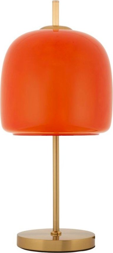 Oranžová/ve zlaté barvě kovová stolní lampa se skleněným stínidlem (výška 53 cm) Oldy – Mauro Ferretti Mauro Ferretti