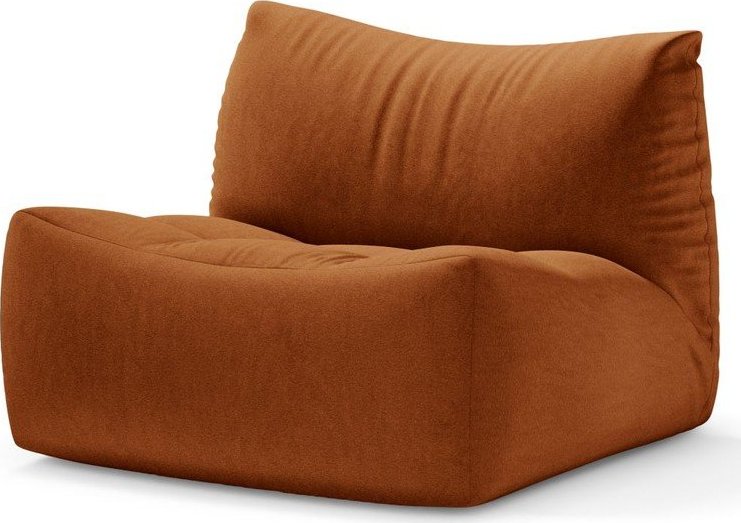 Oranžový sametový polštář na sezení Tove – Micadoni Micadoni