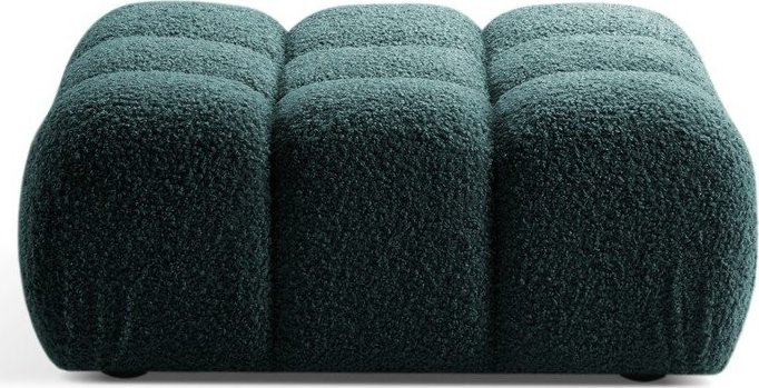 Podnožka z textilie bouclé v petrolejové barvě Bellis – Micadoni Micadoni