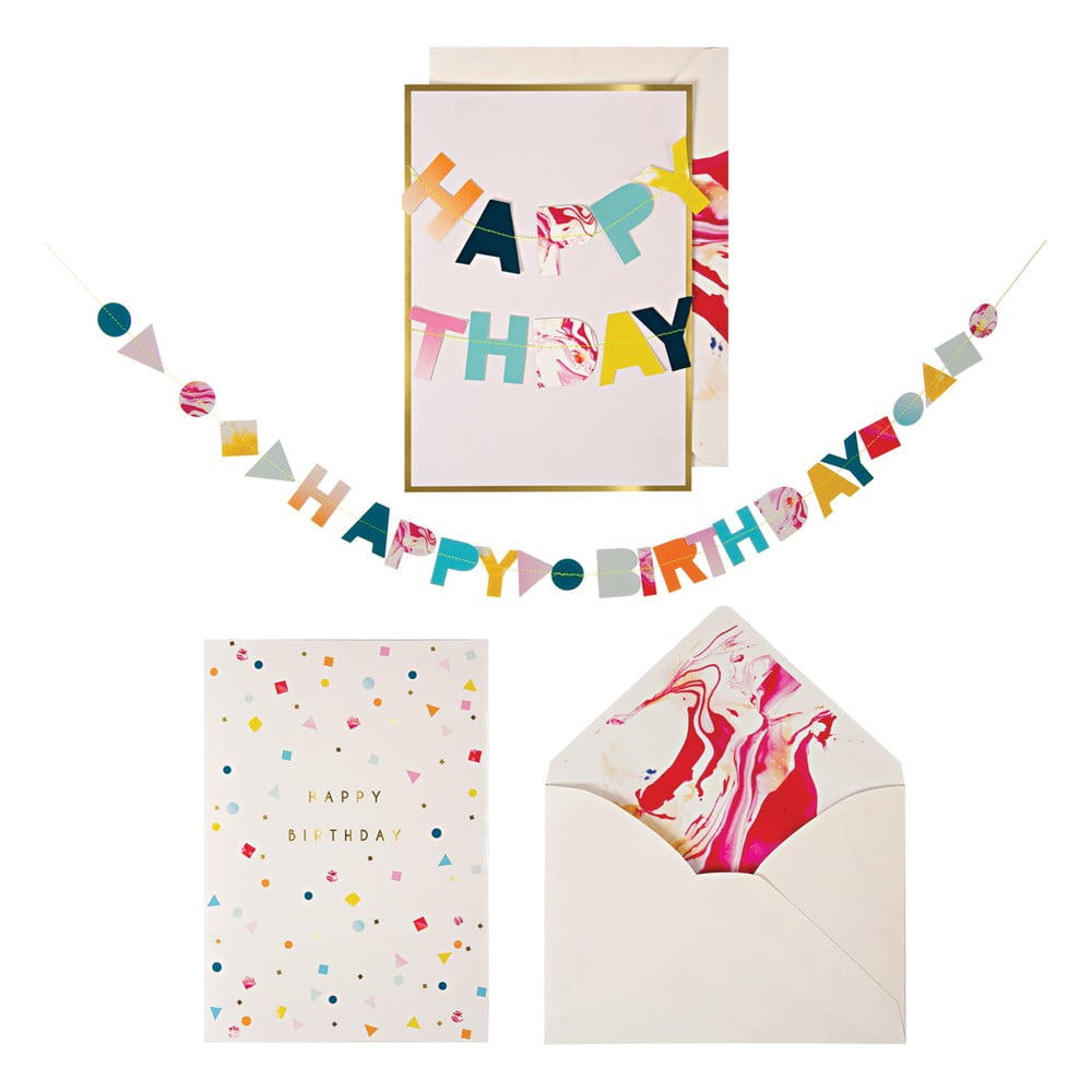 Přání Marble Birthday – Meri Meri Meri Meri