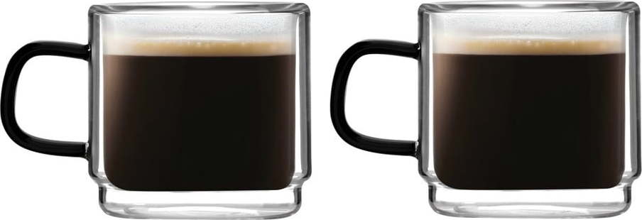 Skleněné hrnky na espresso v sadě 2 ks 80 ml Carbon – Vialli Design Vialli Design