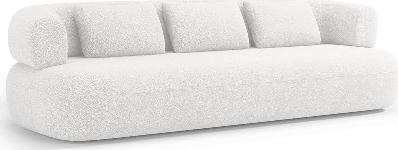 Slonovinová pohovka z textilie bouclé 200 cm Jenny – Micadoni Micadoni