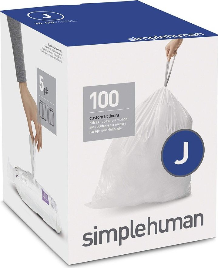 Stahovací pytle na odpadky v sadě 100 ks 45 l J – simplehuman Simplehuman