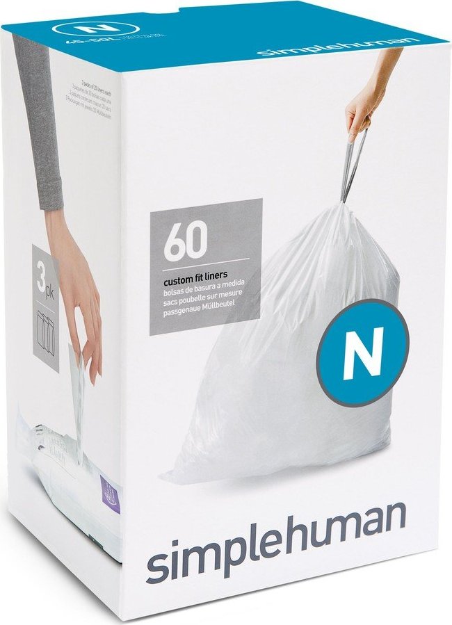 Stahovací pytle na odpadky v sadě 60 ks 50 l N – simplehuman Simplehuman