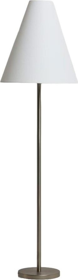 Stojací lampa ve stříbrné barvě s textilním stínidlem (výška 153 cm) Navat – Kave Home Kave Home