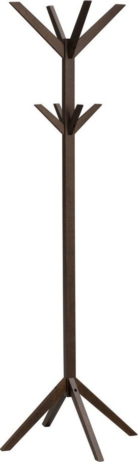 Stojan na oblečení z dubového dřeva v tmavě přírodní barvě 59x178x59 cm Confetti – Rowico Rowico