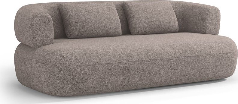 Světle hnědá pohovka z textilie bouclé 178 cm Jenny – Micadoni Micadoni