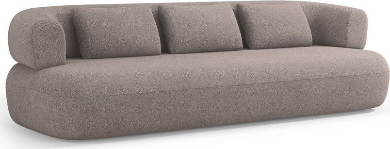 Světle hnědá pohovka z textilie bouclé 200 cm Jenny – Micadoni Micadoni