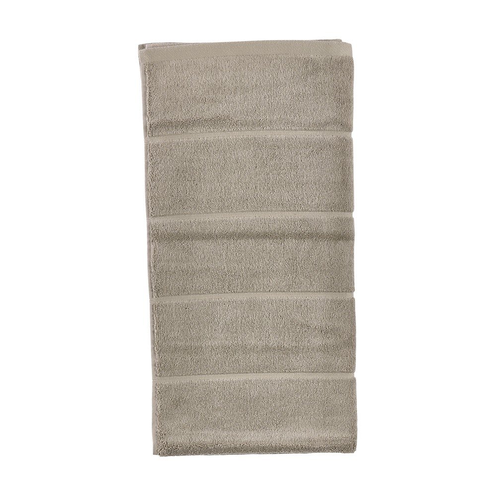 Taupe froté bavlněný ručník 50x100 cm Sauna – Zone Zone