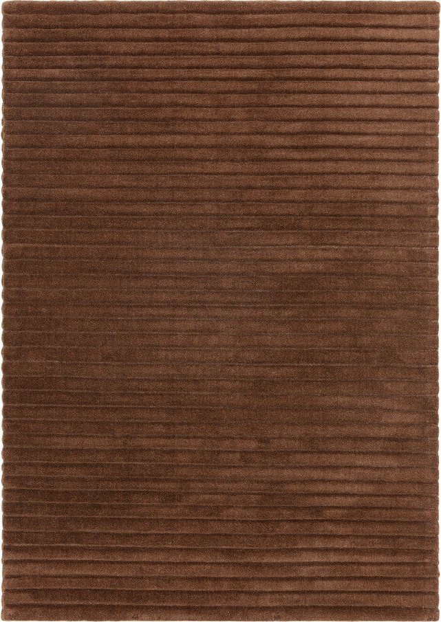 Tmavě hnědý ručně tkaný vlněný koberec 120x170 cm – Asiatic Carpets Asiatic Carpets