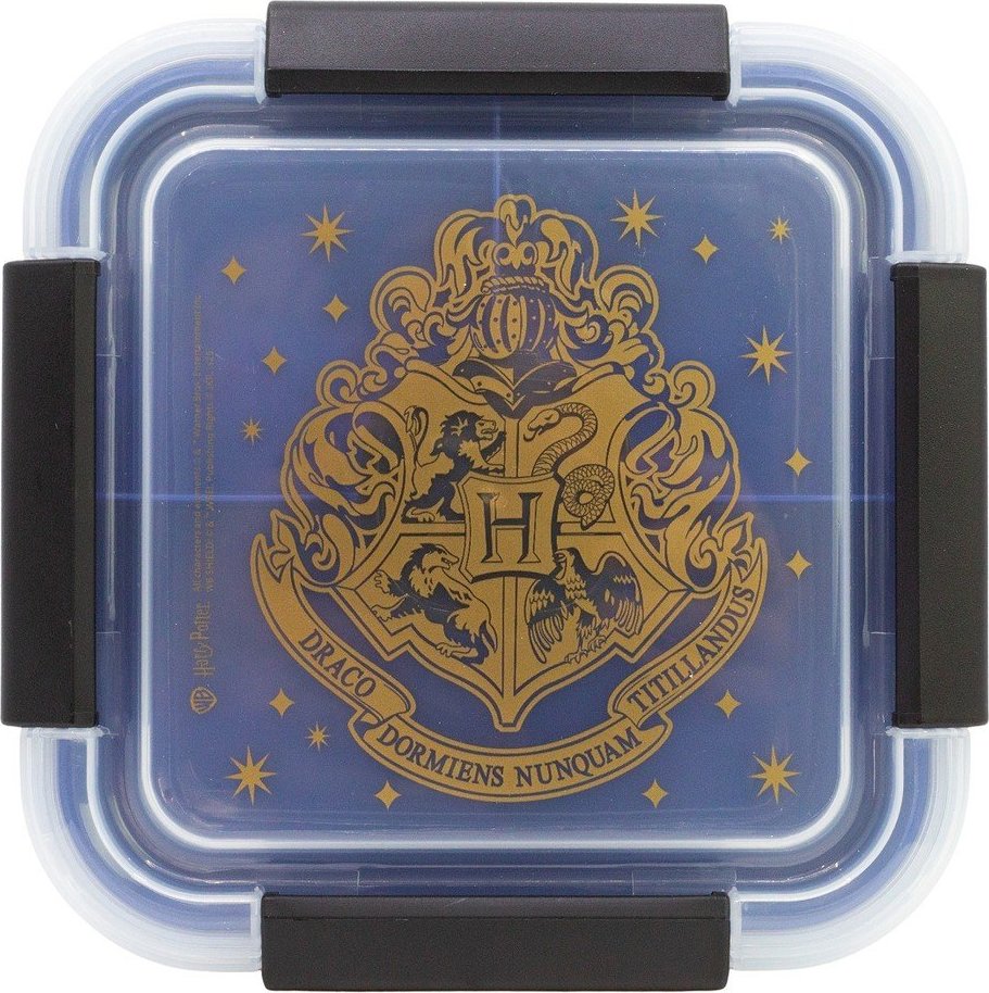 Tmavě modrý plastový dětský svačinový box Harry Potter – STOR STOR