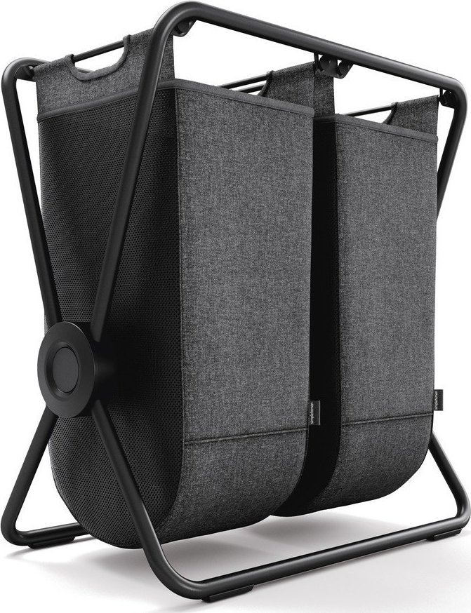 Tmavě šedý skládací látkový koš na prádlo 200 l – simplehuman Simplehuman