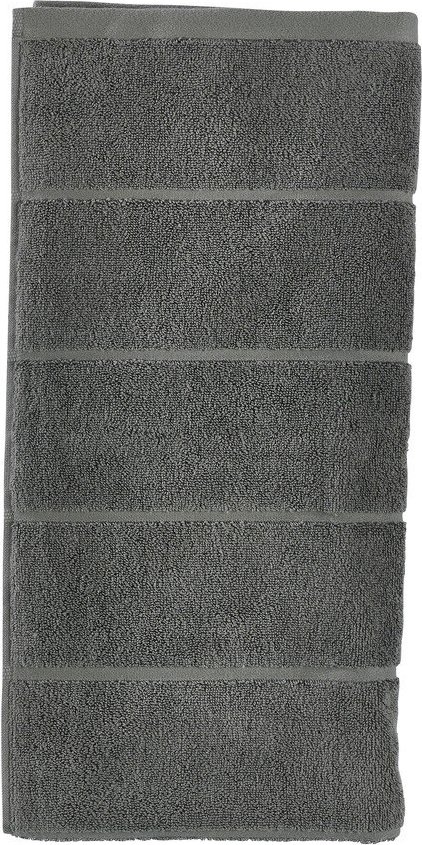 Tmavě zelený froté bavlněný ručník 50x100 cm Sauna – Zone Zone