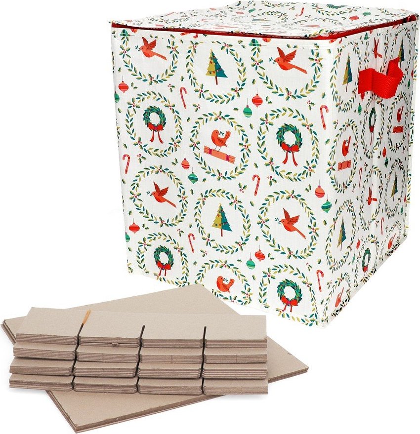 Úložný box na oblečení z recyklovaného plastu 32x32x35 cm Classic Christmas – Rex London Rex London