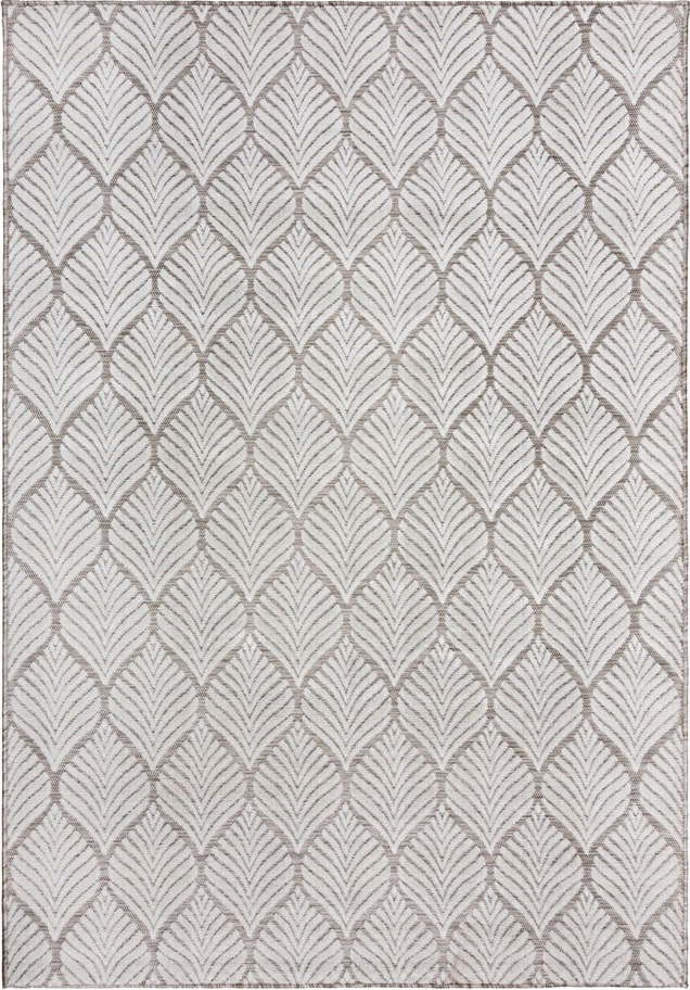 Vnitřní a venkovní koberec slonovinový 160x230 cm Elm Leaf – Flair Rugs Flair Rugs