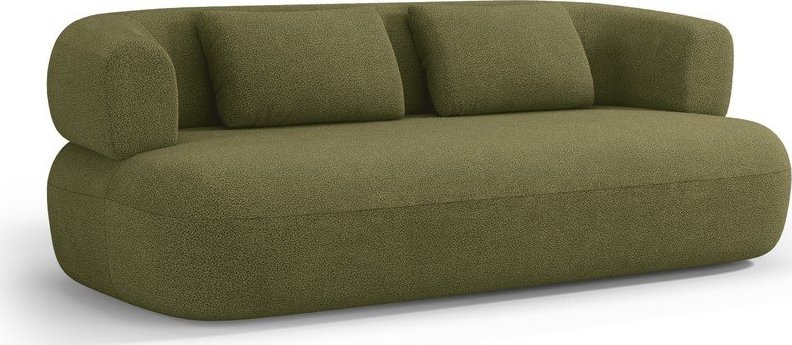 Zelená pohovka z textilie bouclé 178 cm Jenny – Micadoni Micadoni