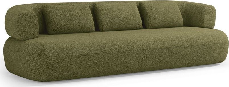 Zelená pohovka z textilie bouclé 200 cm Jenny – Micadoni Micadoni