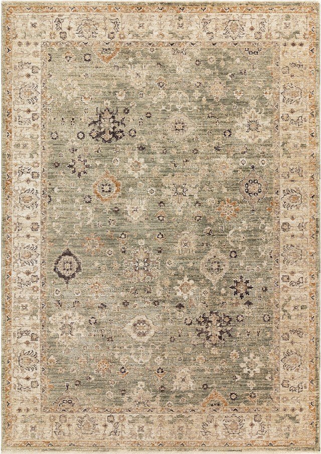 Zelený/béžový ručně tkaný koberec 80x160 cm Heriz Ornate – Asiatic Carpets Asiatic Carpets