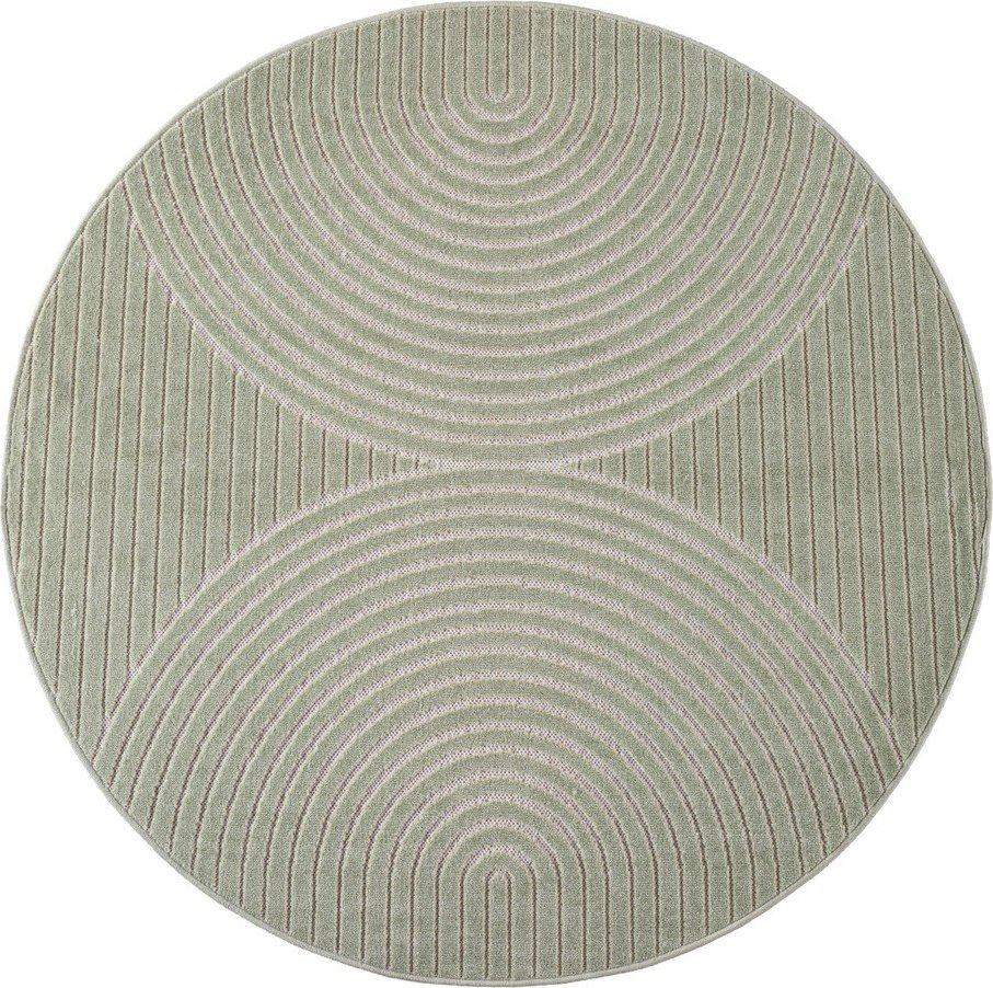 Zelený kulatý vnitřní a venkovní koberec ø 120 cm Nova 1201 – Ayyildiz Carpets Ayyildiz Carpets