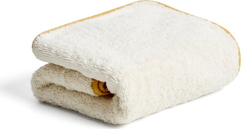 Žlutý/bílý froté bavlněný ručník 50x90 cm Sedora – Kave Home Kave Home