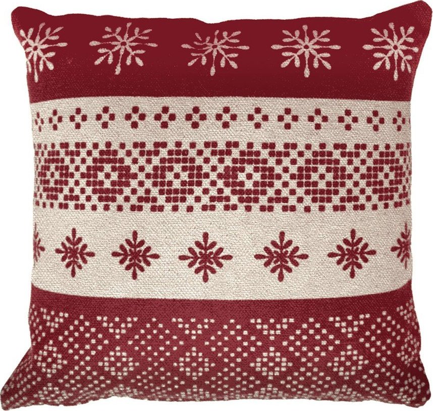 Bavlněný dekorační polštář s vánočním motivem 40x40 cm Etoilea – douceur d'intérieur Douceur d intérieur