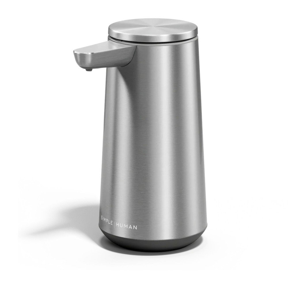 Bezdotykový dávkovač mýdla z nerezové oceli v matně stříbrné barvě 296 ml – simplehuman Simplehuman
