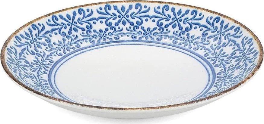Bílá/modrá porcelánová mísa ø 25,5 cm Azul – BonBistro