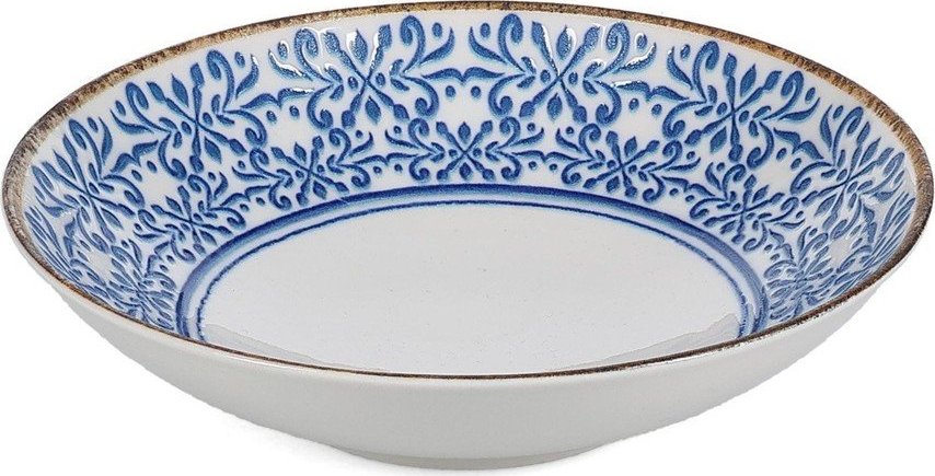 Bílá/modrá porcelánová polévková miska 1 l Azul – BonBistro BonBistro