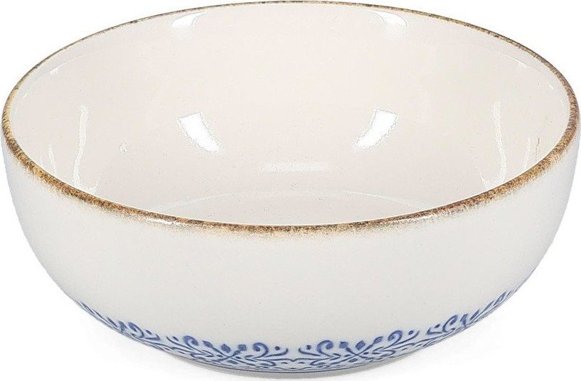 Bílá/modrá porcelánová polévková miska 710 ml Azul – BonBistro BonBistro
